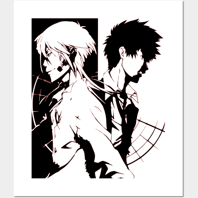 Psycho Pass Kogami and Makishima Wall Art by OtakuPapercraft